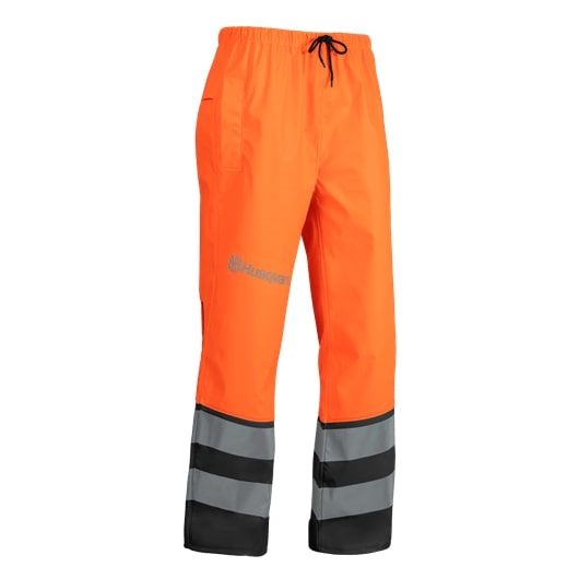 Rain Trousers Husqvarna Functional EN 20471 w grupie Produkty do pielęgnacji ogrodów oraz do gospodarki leśnej marki / Husqvarna Wyposażenie i odzież ochronna / Spodnie do pasa w GPLSHOP (5976629)