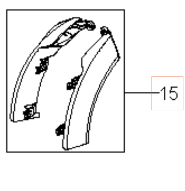 Błotnik Na Koła Ciemnoszary 5979580-01 w grupie  w GPLSHOP (5979580-01)