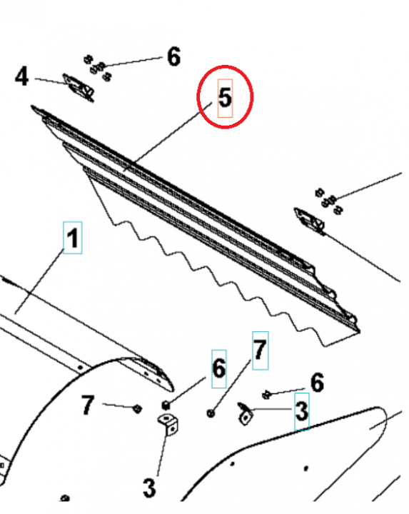Osłona Zębów Tylna Osłona Szary Ra 5986811-01 w grupie w GPLSHOP (5986811-01)
