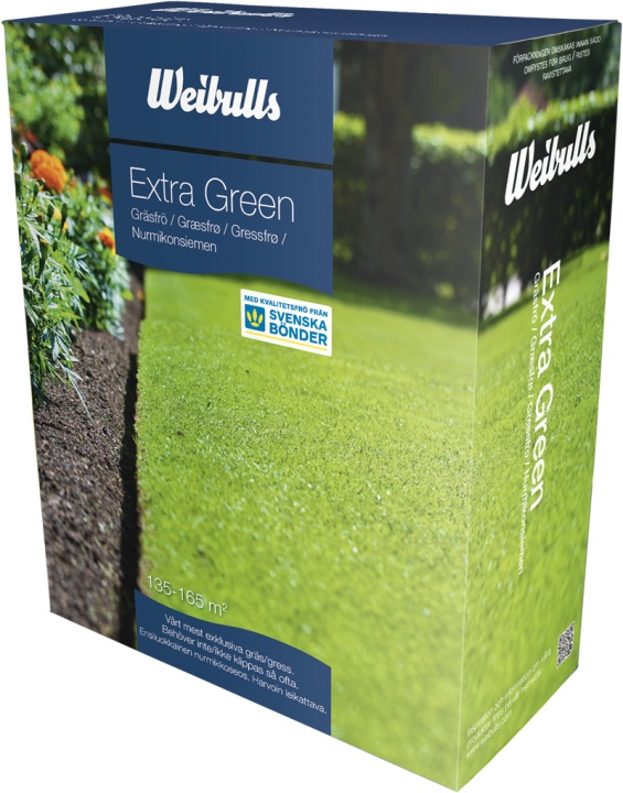 Nasiona traw Weibulls Extra Green 3kg w grupie Produkty do pielęgnacji ogrodów oraz do gospodarki leśnej marki / Nasiona traw, Nawóz do trawnika w GPLSHOP (838051)