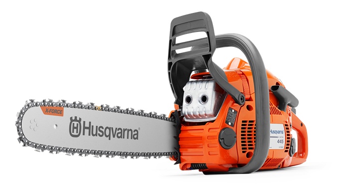 Husqvarna 445 E-Series II Pilarki w grupie Produkty do pielęgnacji ogrodów oraz do gospodarki leśnej marki / Husqvarna Pilarki / Pilarki wszechstronne w GPLSHOP (9671566-73)