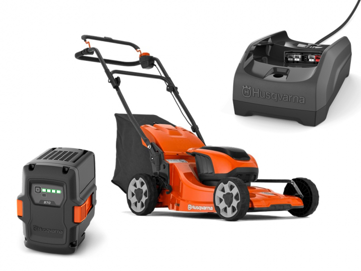 Husqvarna LC 142i + B140 & C80 w grupie Produkty do pielęgnacji ogrodów oraz do gospodarki leśnej marki / Husqvarna Kosiarki / Kosiarka akumulatorowa w GPLSHOP (9705418-04)