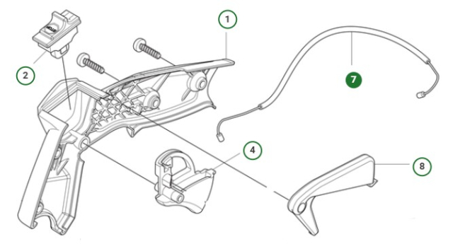 Zespół linki przepustnicy, grubość 39 cm3