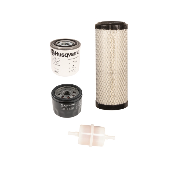 Zestaw serwisowy z filtrem oleju silnikowego, filtrem powietrza, filtrem paliwa, filtrem oleju hydraulicznego - co 200 godzin