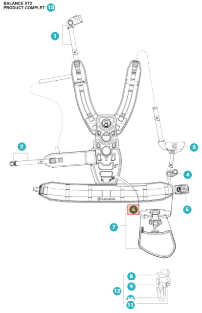 Pasek ściągający z paskiem Xt2 Zesp 5363736-01