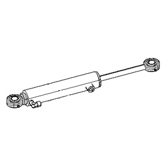 Układ kierowniczy za pomocą cylindra hydraulicznego