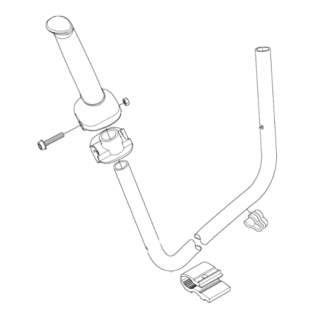 Kierownica kompletna miękka rączka 5782482-01