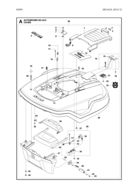 Nadwozia complete Automower 265 ACX