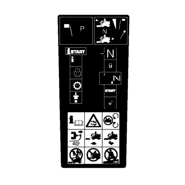 Naklejka Ostrzegawcza/Startowa P524 5825700-06