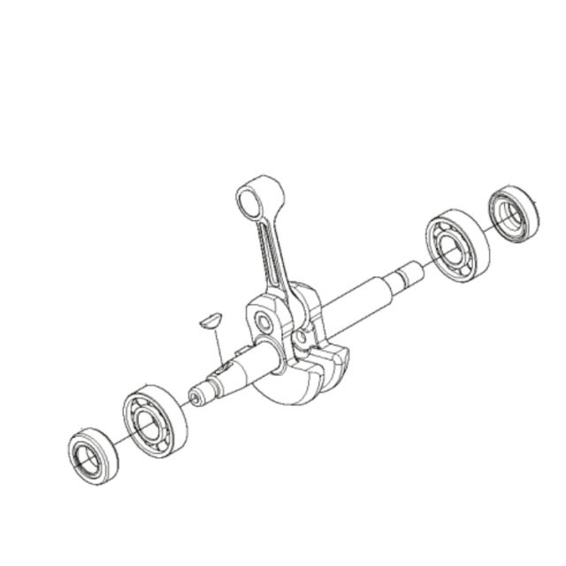 Zestaw wału korbowego z łożyskami