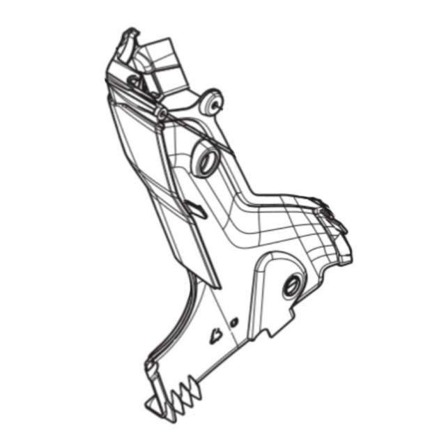 Osłona kolumny kierowniczej, lewa