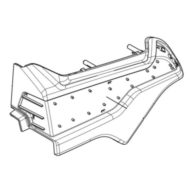 Osłona panelu sterowania, na zewnątrz 5894988-02