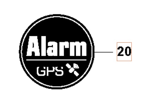 Alarm, naklejka GPS