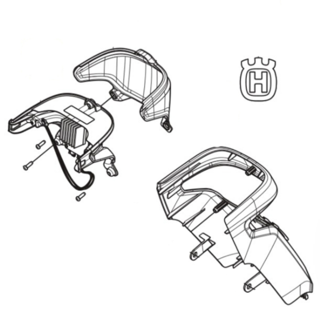 Osłona kierownicy Część przednia M, słoma