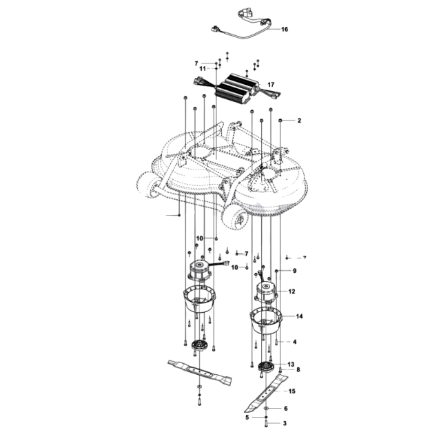 Kompletny system pokładu tnącego