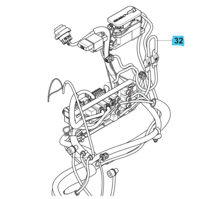 Zespół okablowania zasilacza W122