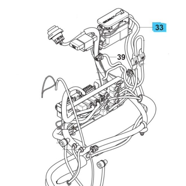 Zespół okablowania zasilacza W122