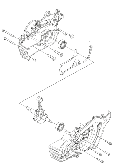 Krótki blok 90 cm3 metaliczny szary 5970109-01