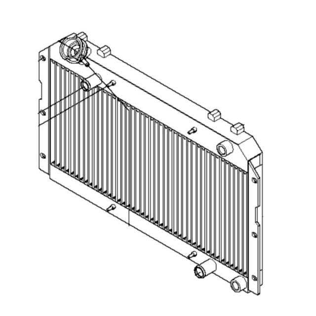 Kompletna chłodnica wody i oleju