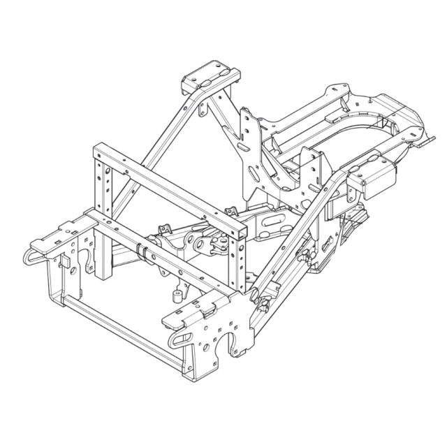 Zespół ramy P520D / P525D Szary