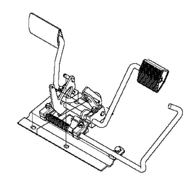 Zespół płytki pedału z łożyskiem