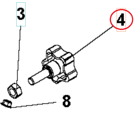 Pokrętło Em 15-540-50 M10 30 5986781-01