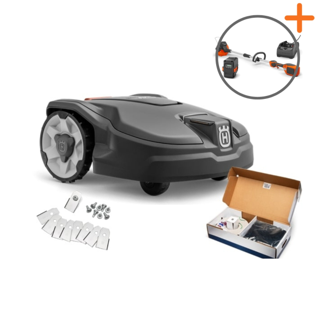 Husqvarna Automower® 305 Start-pakiet | Trymer akumulatorowy w prezencie!