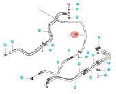 Wąż Hydrauliczny L=1090 5010876-01 Wąż Hydrauliczny L=1090 5010876-01