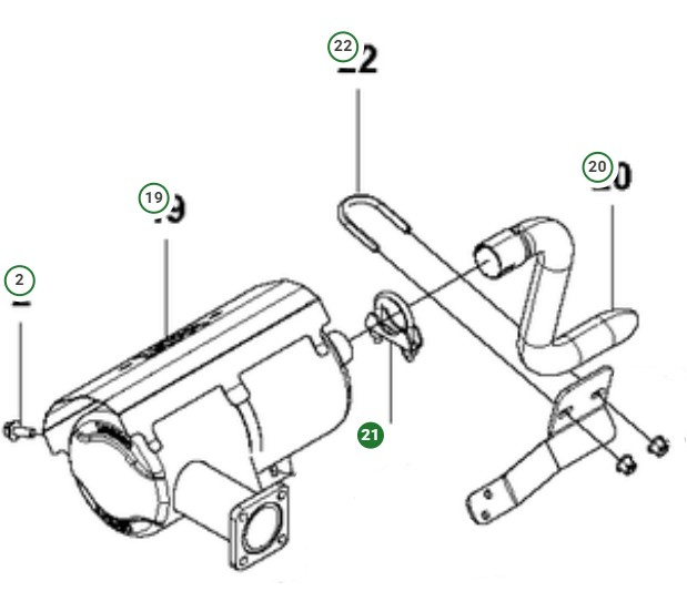 Zespół zacisku wydechowego o średnicy 35