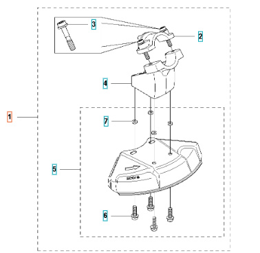 Osłona ostrza piły Osłona ostrza piły