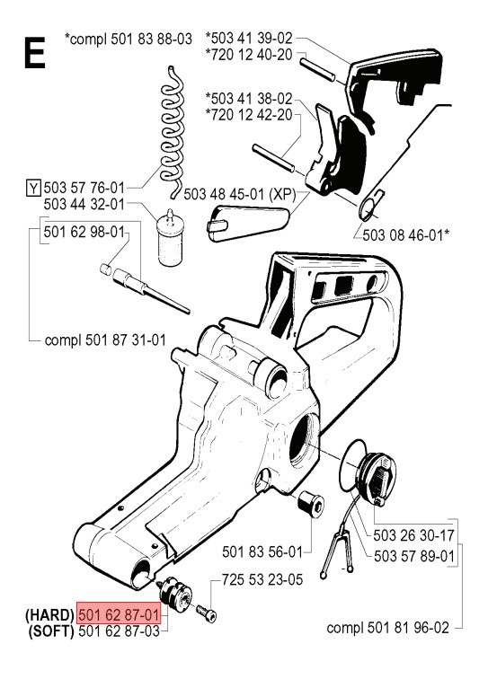 Element Tłumiący Drgania Husqvarna 5016287-01 5016287-01
