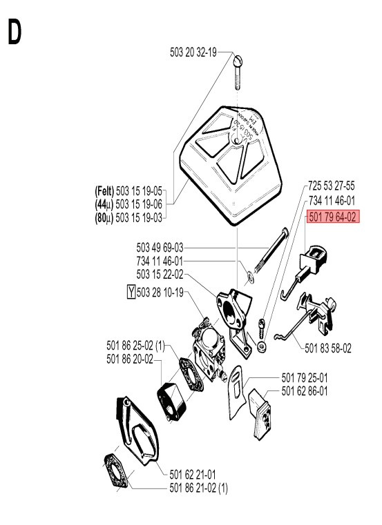 Sterowanie Ssaniem Husqvarna 5017964-02