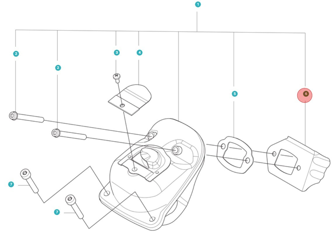 Tłumik deflektora ciepła 60C 5018145-01