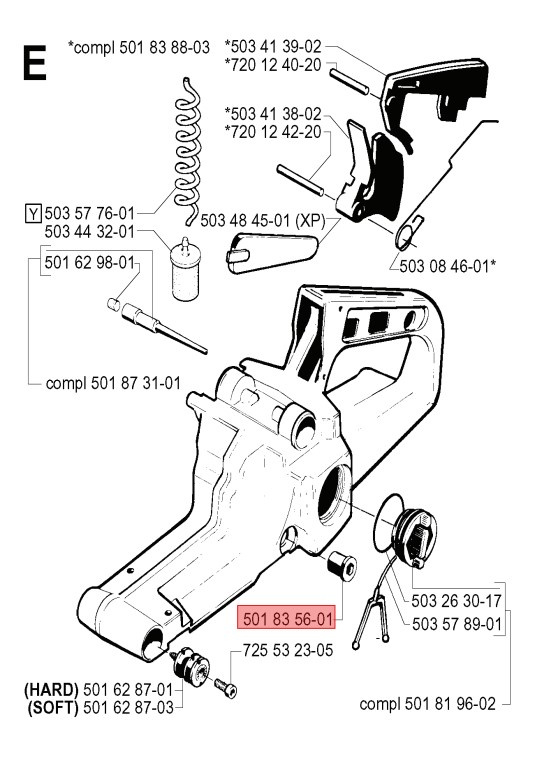 Element Tłumiący Drgania Husqvarna 5018356-01 5018356-01