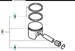 Tłok Husqvarna 3120XP