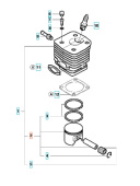 Tłok Husqvarna 3120XP Tłok Husqvarna 3120XP