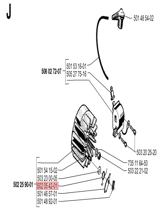 Hak nośny sprężyny 5020542-01