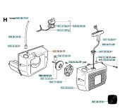 Zbiornik paliwa Jonsered RS40, RS51, RS52 Zbiornik paliwa Jonsered RS40, RS51, RS52