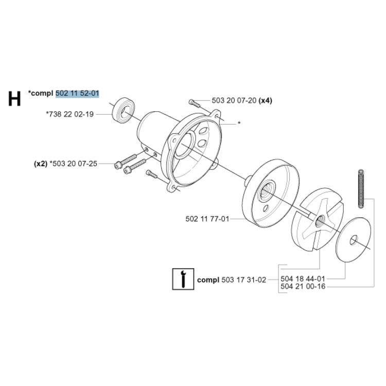 Osłona sprzęgła 5021152-01