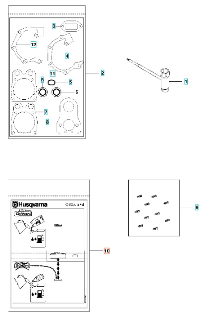 Zestaw, Zestaw wyłączający, Olej guar