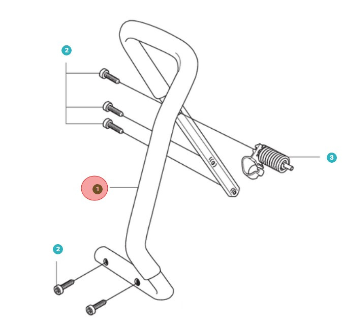 Uchwyt, Przód 5025747-01