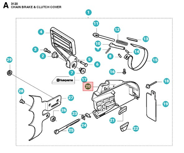 Osłona sprzęgła 3120XP