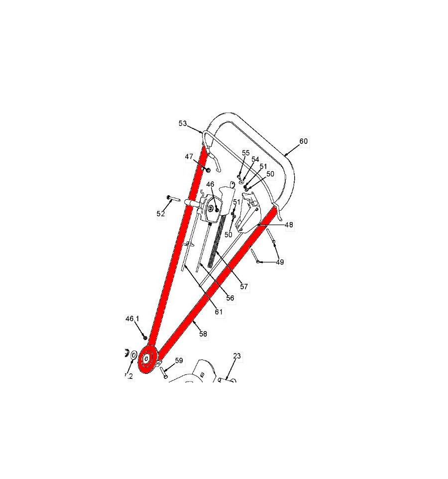 Uchwyt górny Klippo Cobra, Comet S, Excellent S
