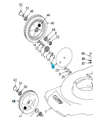 Płyta koła Brilliant prawa, 2 otwory Płyta koła Brilliant prawa, 2 otwory
