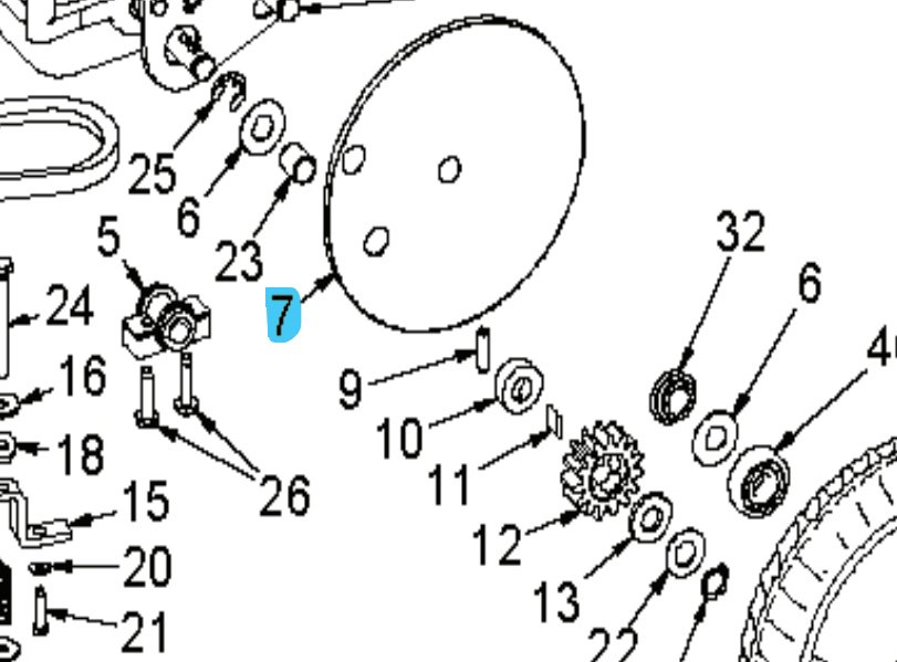 Płyta koła Brilliant Vä, 3 otwory