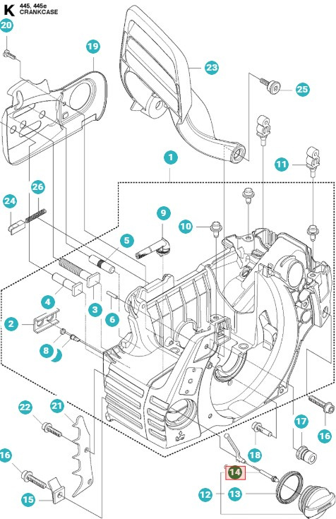 Uchwyt na korek zbiornika 5035789-01