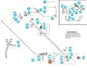 Nakrętka Wał ostrza 5038563-01 Nakrętka Wał ostrza 5038563-01