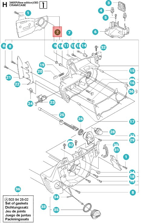 Płytka prowadnicy łańcucha 5038756-01