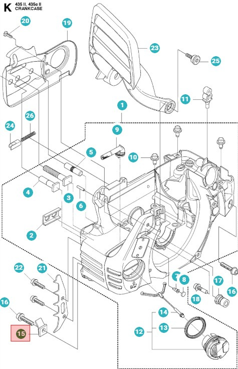 Sworzeń chwytający łańcuch 5038863-01