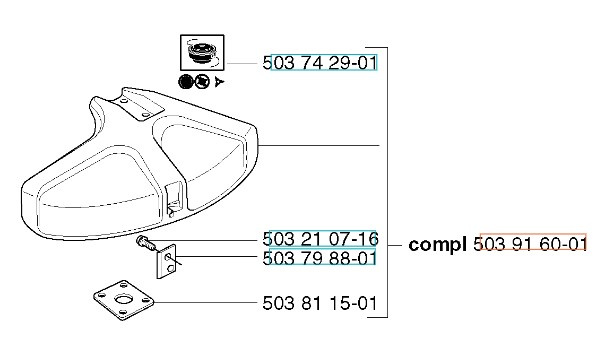 Osłona wykończeniowa 240R, 245RX, 250RX, 252RX